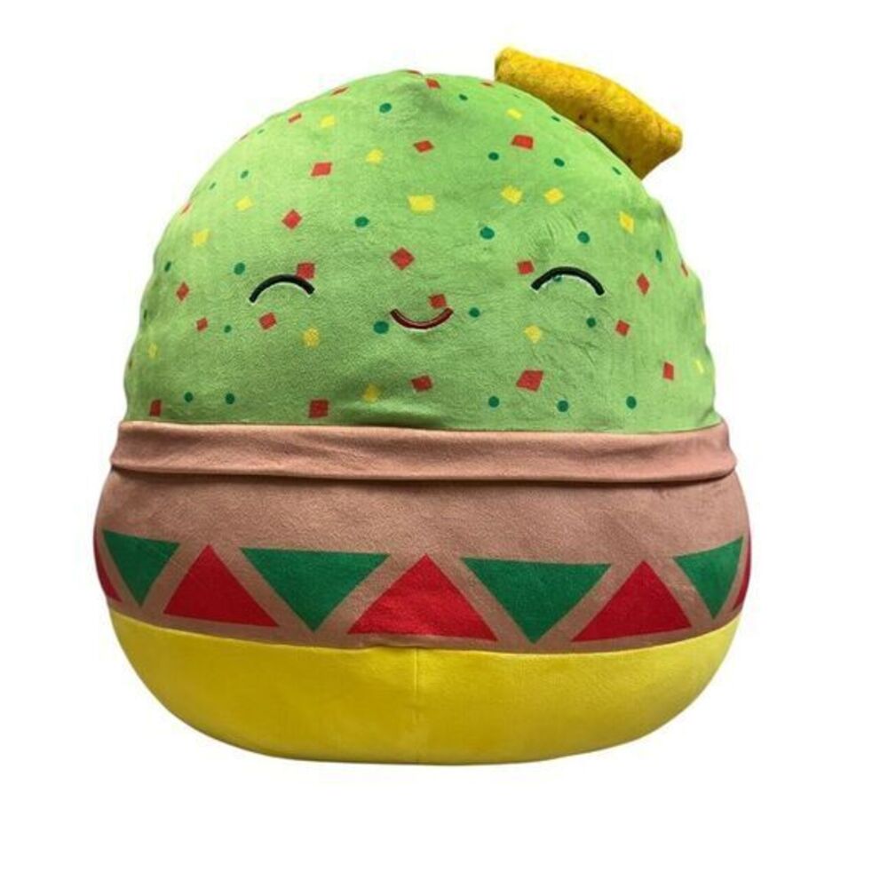 Original Squishmallow Food Squad Gideon the Guacamole Bowl Plush